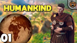 Roleplay histórico no mapa da Terra | Humankind Terra #01 - Gameplay 4k PT-BR