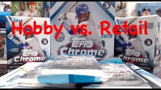 2019 Topps Chrome Baseball Hobby vs. Retail * 1 Hobby Box vs. Mega, Blaster Boxes and Value Packs! *