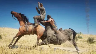 NATIVE AMERICAN Horse CRASHES in Red Dead Redemption 2 PC ✪ Vol 23