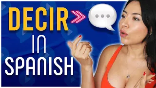 Trouble with DECIR? Learn it with CHUNKS, never forget it again (Conjugation)