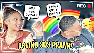 Acting "SUS" Prank On My GF!