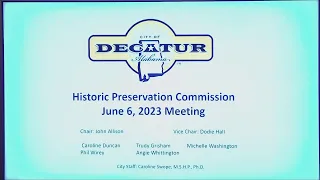 Historic Preservation Commission 06:06:2023