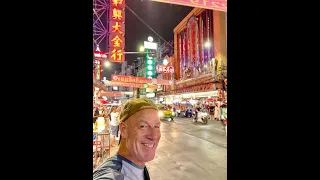 4K - Bangkok's Chinatown at night, a crowded, beautiful, sensory experience!