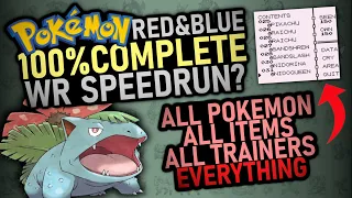 How Hard Is It To 100% Complete Pokemon Red and Blue?