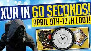 Destiny 2 | Xur in 60 SECONDS! April 9th-13th | New Exotics & Location! - Season of the Chosen