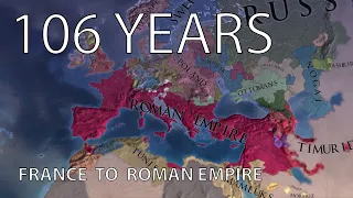 EU4 Timelapse | France to Roman Empire in 1550