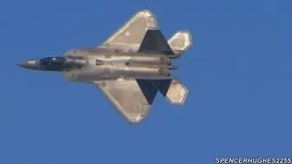 2012 San Francisco Fleet Week - F-22 Raptor Demo & Heritage Flight with F-16 GoPro [COCKPIT FOOTAGE]