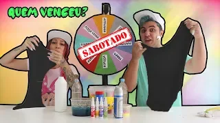 DESAFIO DA ROLETA MISTERIOSA DE SLIME SABOTADO #6 ( MYSTERY WHEEL OF SLIME )