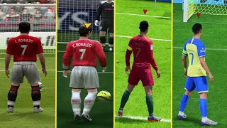 Cristiano Ronaldo Penalty Kicks In Every FIFA (2004-2023)