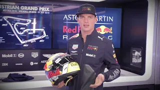 Max Verstappen reveals his special #AustrianGP #Jumbo helmet