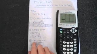 TI-84 Plus Standard Deviation Super Easy