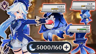 I SPENT 5000 RESIN to turn FURINA into a POKEMON TRAINER | Genshin Impact