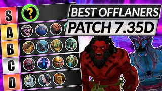 NEW OFFLANE TIER LIST Patch 7.35D - Best Position 3 Heroes RANKED - Dota 2 Guide