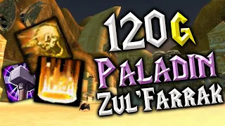 Paladin 120 GOLD per hour - Solo Boosting Zul Farrak Farm - WoW Classic