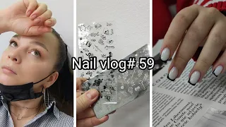 nail vlog / демо-лист для стемпинга / чёрный френч