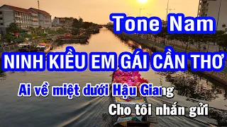Karaoke Ninh Kiều Em Gái Cần Thơ - Tone Nam