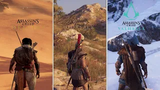 assassin's creed Origins vs Odyssey vs Valhalla сравнение что лучше?