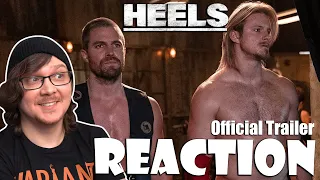 HEELS - Official Trailer Reaction! Stephen Amell and Alexander Ludwig! Starz!