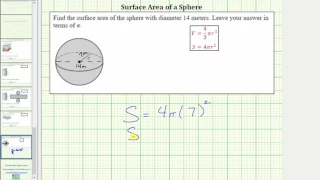 Find the Surface Area of a Sphere