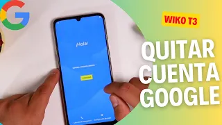 Wiko T3 Como quitar BLOQUEO de cuenta Google de cualquier | FRP