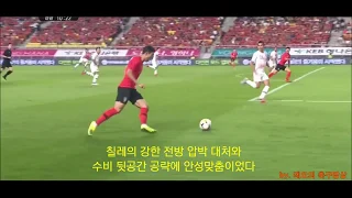 대한민국 vs 칠레 경기. 전반전 빌드업 과정 분석!!