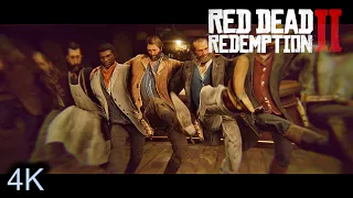 RDR2 PC - Lenny and Arthur get Drunk at the Saloon / A Quiet Time [4K NO HUD]