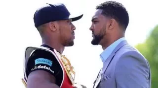 Anthony Joshua And Dominic Breazeale Have Heated Exchange at Presser!