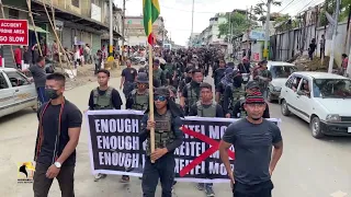 Youth Protest against Fascist Rule in Manipur