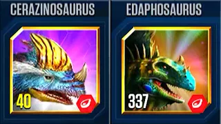 BATTLE STAGE CERAZINOSAURUS VS EDAPHOSAURUS DEFEAT 10 OPPONENTS | HT GAME