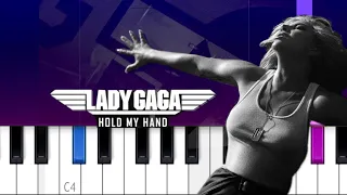 Lady Gaga, Top Gun Maverick - Hold My Hand  | Piano Tutorial