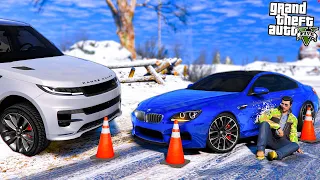 ОТЕЦ И СЫН В GTA 5 - ЗАНЕСЛО В ГОЛОЛЕД НА ВСТРЕЧКУ! ПОПАЛ В ДТП НА BMW M6 СЫНА! 🌊ВОТЕР