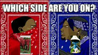 Which Side You Are - Smurf Cat Meme, Strawberry Elephant Meme