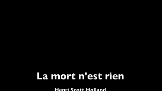 "La mort n'est rien" de Henry Scott-Holland : lecture