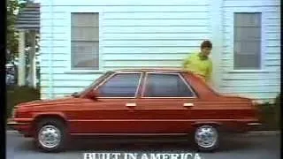 1987 USA Renault Alliance vs Toyoya Corolla Commercial