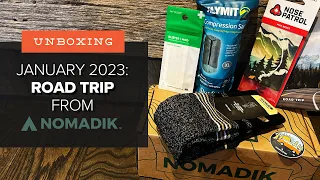 Unboxing the January 2023 "Road Trip" Box from Nomadik