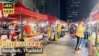 [BANGKOK] SWU Friday Night Market "Exploring Variety Thai Street Foods"| Sukhumvit| Thailand[4K HDR]