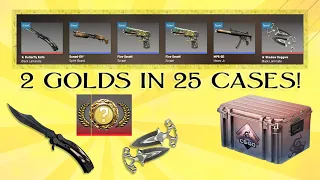 CS2: 2 KNIVES in last 6 CASES #counterstrike #gold #cs2