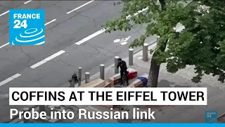 Man held over Eiffel Tower coffins tied to Holocaust memorial graffiti • FRANCE 24 English