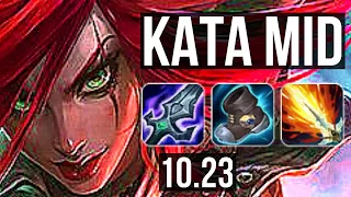 KATARINA vs LEBLANC (MID) | 11 solo kills, 1.8M mastery, 18/2/3, Legendary | KR Diamond | v10.23