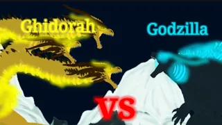 Godzilla (2021) vs Ghidorah (2019) (Dc2 Animation)