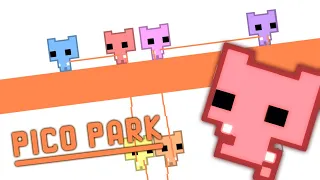 Playing PICO PARK with my friends!