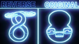 Alphabet Lore Reverse Vs Original Number Lore (9-1...) Vocoded To Gangsta's Paradise