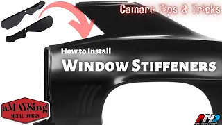 Installing  the Rear Quarter Panel Window Stiffeners in a 67 camaro.