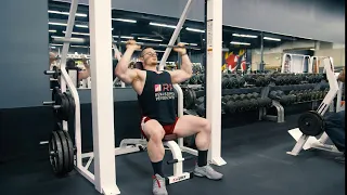 Smith Machine Seated Shoulder Press