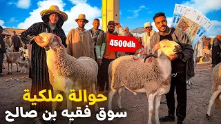 اليوم من سوق الأربعاء فقيه بن صالح اقليم بني ملال 🇲🇦مع أثمنة حولي عيد الأضحى🐑بتاريخ08/05/2024