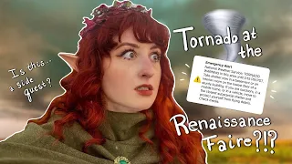 We Went to a Ren Faire During a BIG STORM (it was only supposed to rain lol) Ft. MissGingerJones