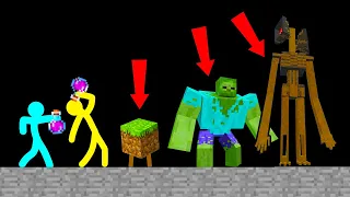 Stickman VS Minecraft: Morphing Potion - AVM Shorts Animation