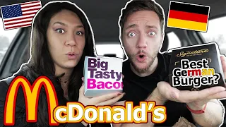 American Wife Tries GERMAN McDonald's (Better than USA?)