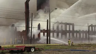 Here's a live look at the scene of a massive factory fire in Jamestown, NY