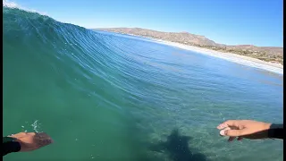 surfing Zuma, Malibu California. POV